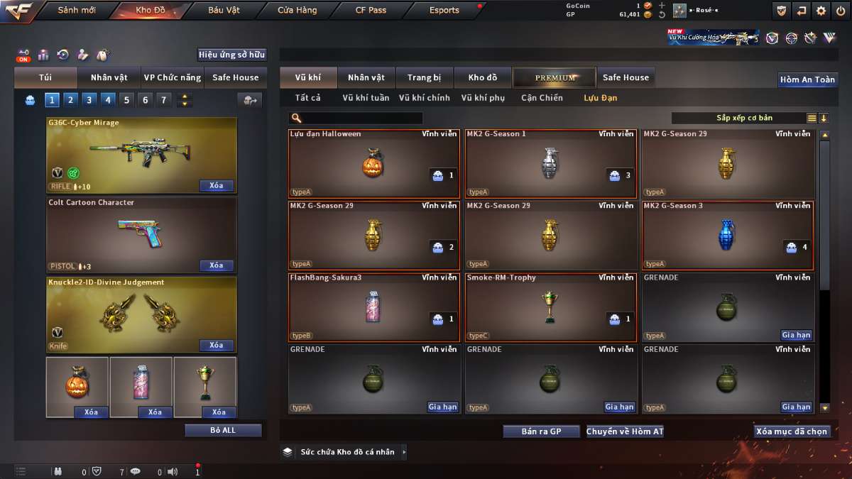 shop acc cf uy tin gia re